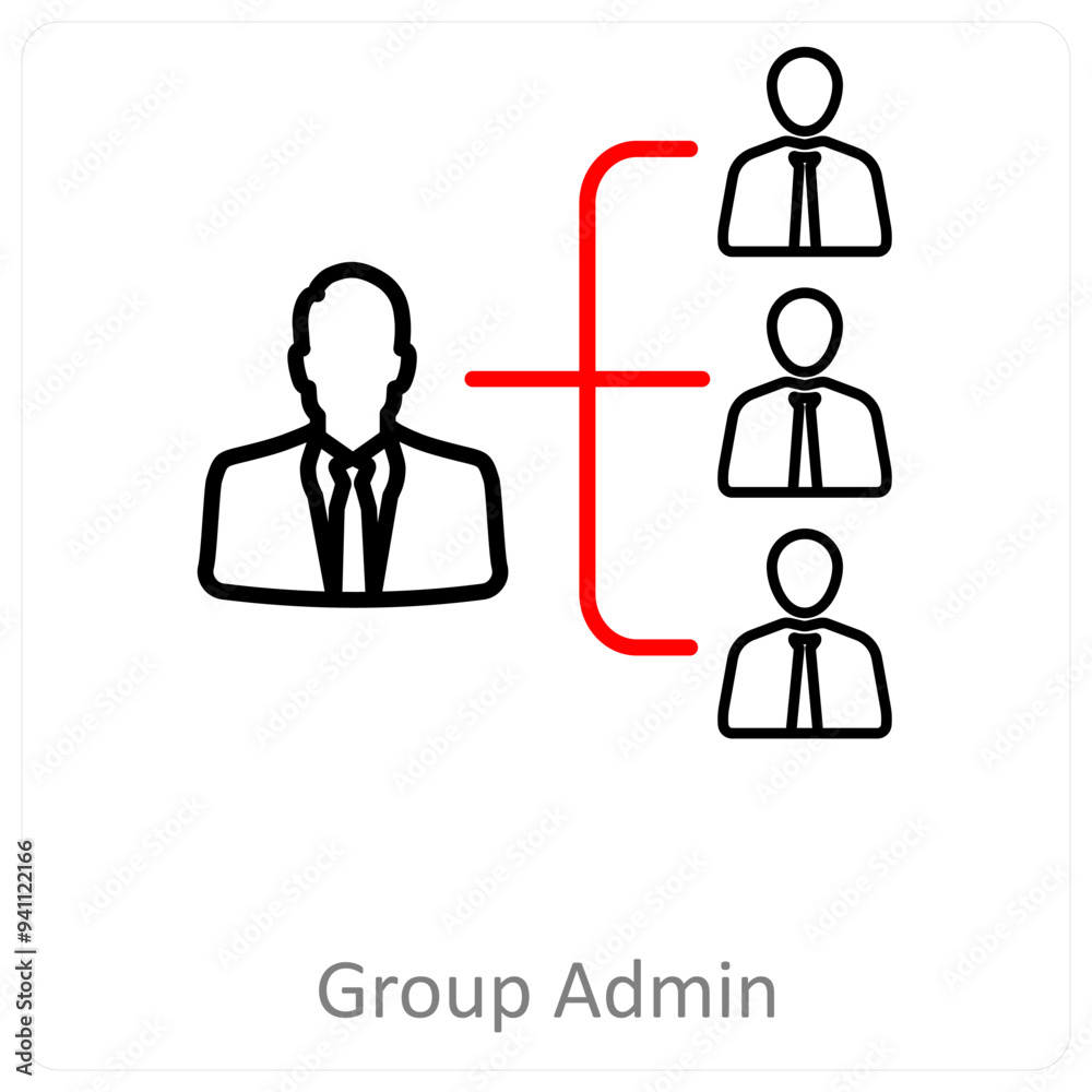 group admin and business icon concept group admin and business icon concept