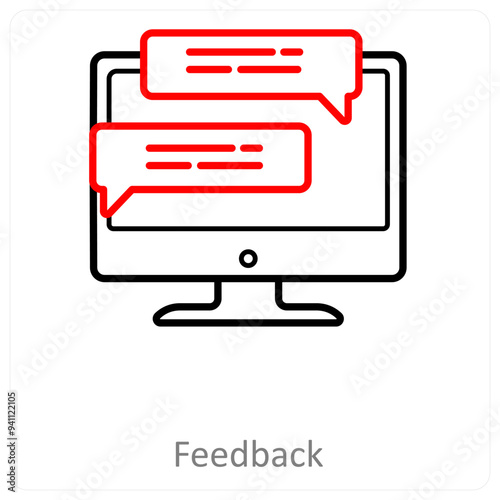 feedback and reviews icon concept