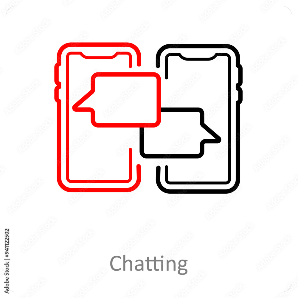 chatting and message icon concept chatting and message icon concept