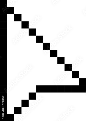 Cursor icon. Arrow cursor. Pixel style.