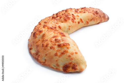 Gurian Khachapuri isolated on white background photo