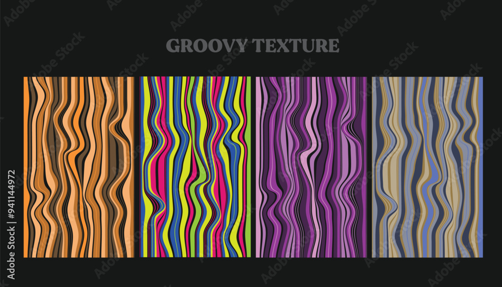 groovy texture, geometric pattern, texture set groovy texture, geometric pattern, texture set
