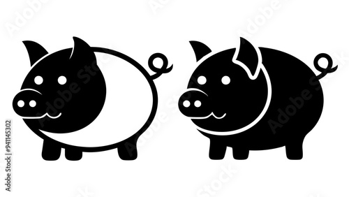 Pig Icon Set