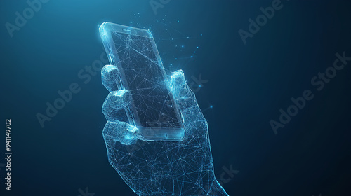 social media background connection concept smart phone technology connection concept