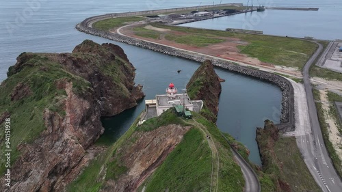 Faro del Cabo Torres de Gijon en Asturias photo