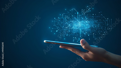 social media background connection concept smart phone technology connection concept