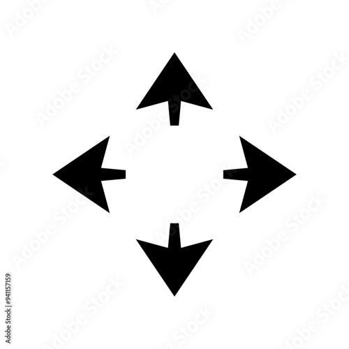 moving icon, displacement symbol. vector isolated on white background, simple and modern design.