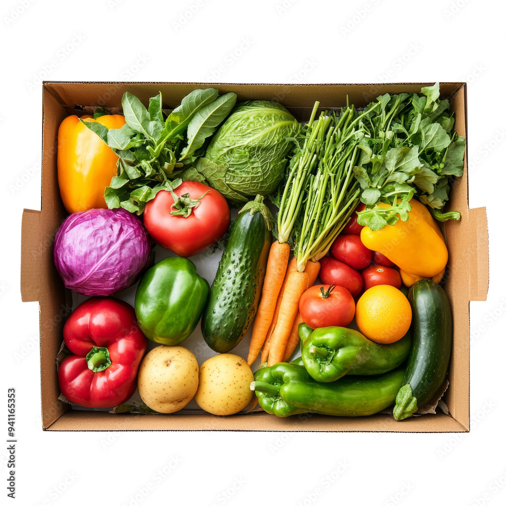 Fresh organic fruits and vegetables in wooden crate. Healthy eating, diet, nutrition, grocery concept Fresh organic fruits and vegetables in wooden crate. Healthy eating, diet, nutrition, grocery concept