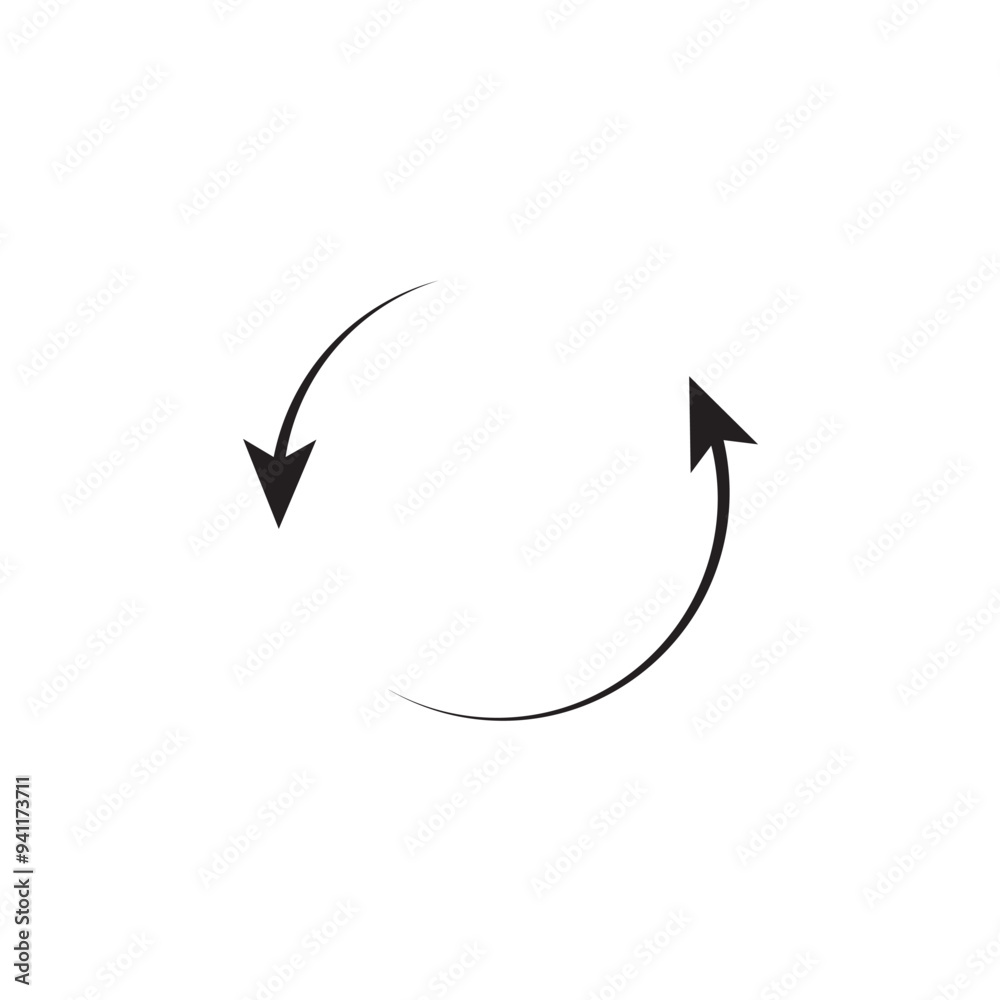 circle arrow icon, repeat concept vector illustration circle arrow icon, repeat concept vector illustration