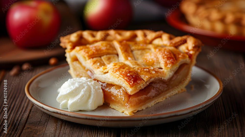 Apple Pie With Vanilla Ice Cream Lush Garden Apple Pie With Vanilla Ice Cream Lush Garden