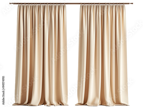 The modern straight curtains photo