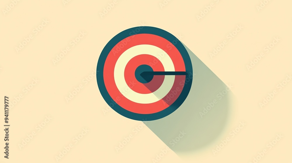 A target icon with an arrow in the center. A target icon with an arrow in the center.