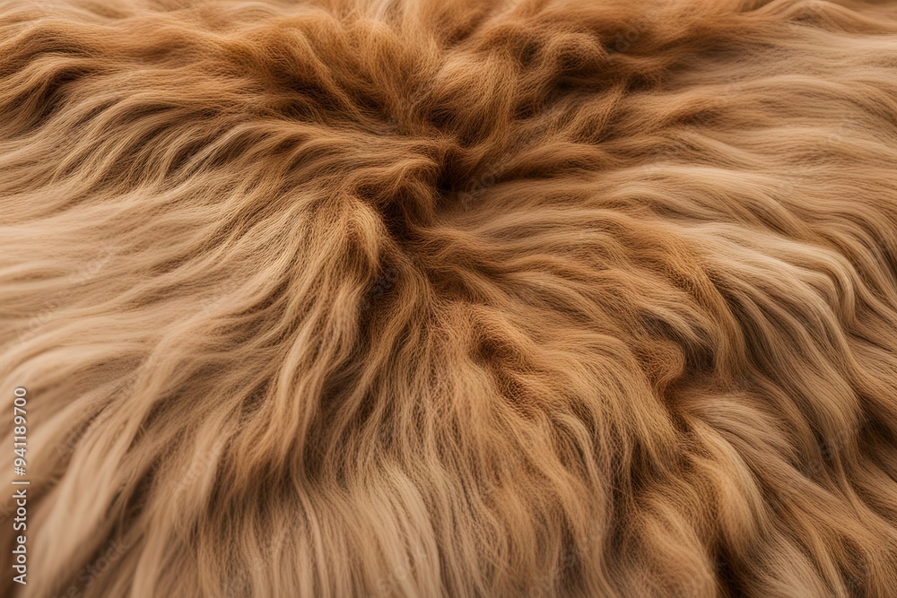 A close up of camel fur with a mix of light brown and golden tones, AI Generated A close up of camel fur with a mix of light brown and golden tones, AI Generated