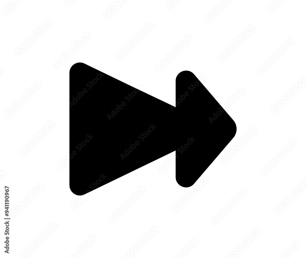 Single arrow icon. Vector black right arrow icon. Single arrow icon. Vector black right arrow icon.