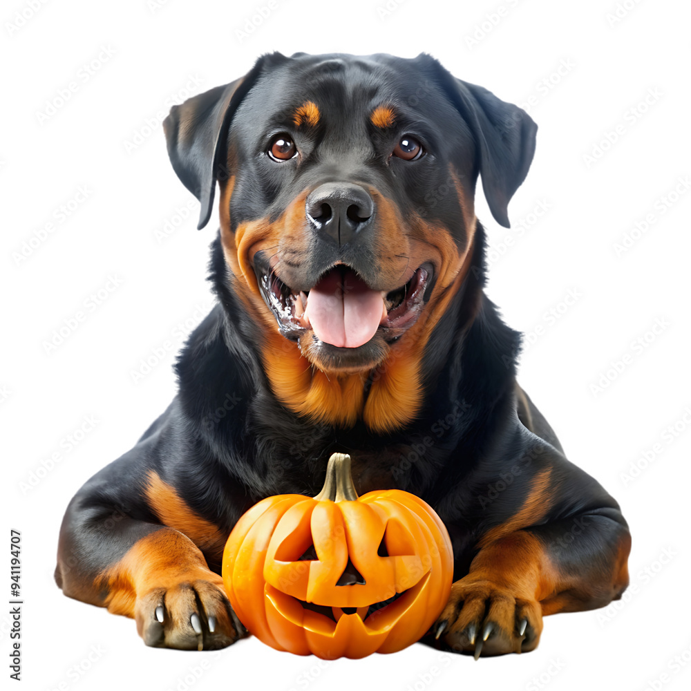 Dog in a vampire cloak and jackolantern on a white background Halloween Jack Russell Terrier in Count Dracula costume Dog in a vampire cloak and jackolantern on a white background Halloween Jack Russell Terrier in Count Dracula costume