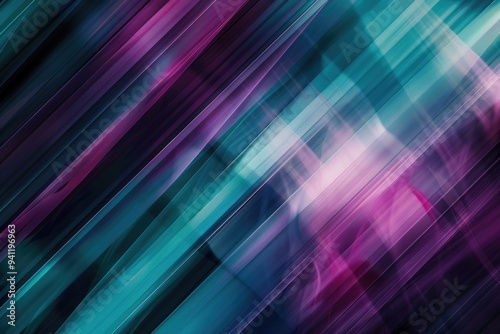 Abstract green purple line effect on surface of modern template design express seamless style scene. Digital form of object scenery in contemporary pattern perfect for wallpaper and background. AIG51.