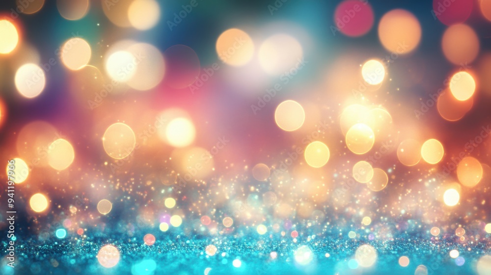 A vibrant display of multicolored bokeh lights, accompanied by various abstract designs, creating a lively and energetic visual effect. A vibrant display of multicolored bokeh lights, accompanied by various abstract designs, creating a lively and energetic visual effect.