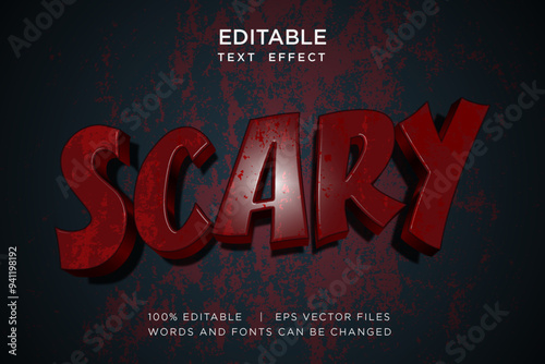 scary halloween text effect