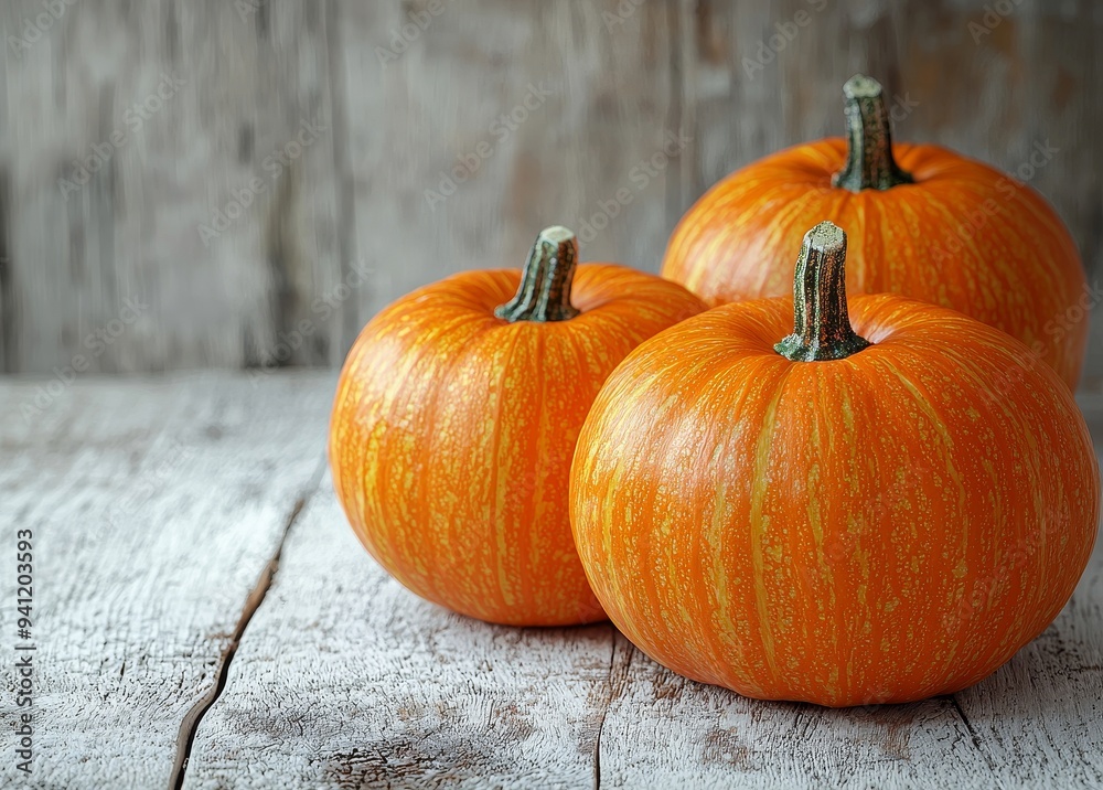 White texture pumpkins on wood background for Halloween White texture pumpkins on wood background for Halloween