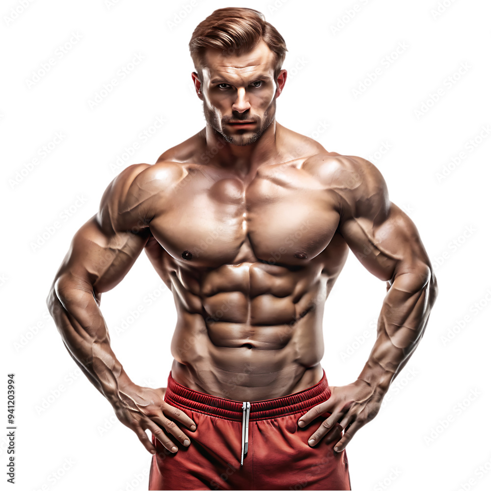 Bodybuilder posing in studio. Isolated Bodybuilder posing in studio. Isolated