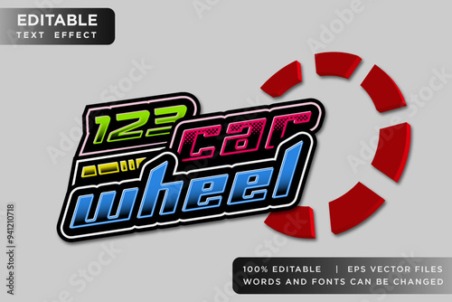 speed race editable text effect