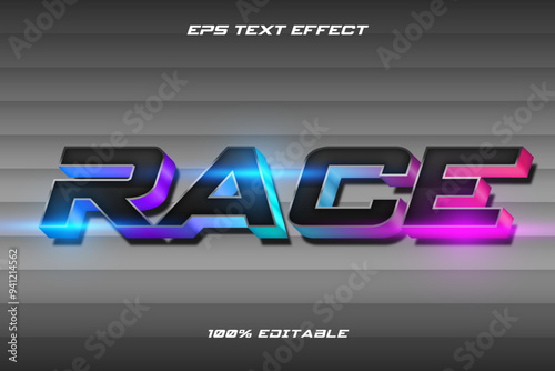 sport racing text effect