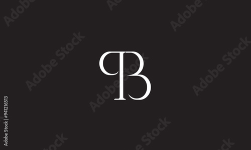 PB, BP, P, B Abstract Letters Logo Monogram 