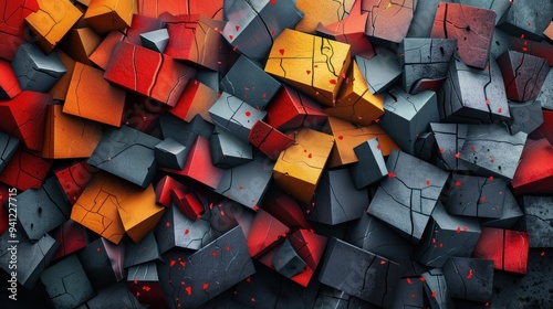 Colorful Geometric Abstractions with Artistic Flair