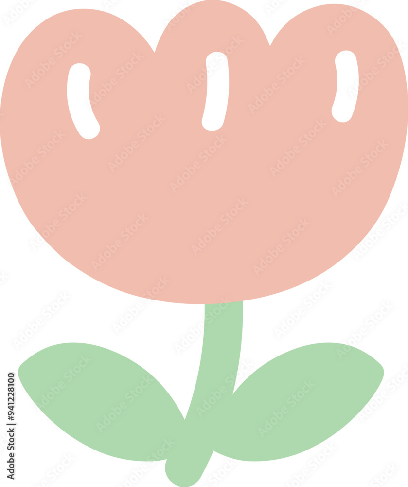 Cute hand drawn flower border decoration illustration Cute hand drawn flower border decoration illustration