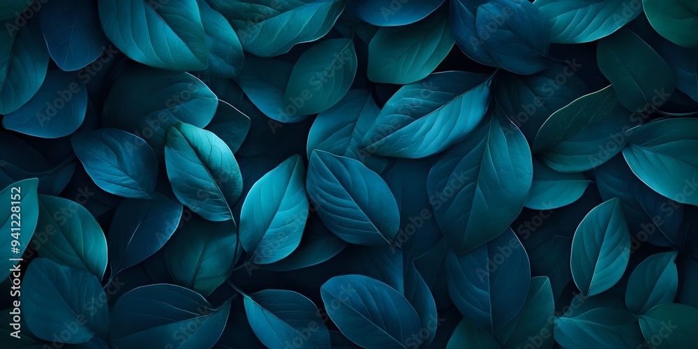Dark Green Leaves: Nature's Abstract Canvas Dark Green Leaves: Nature's Abstract Canvas