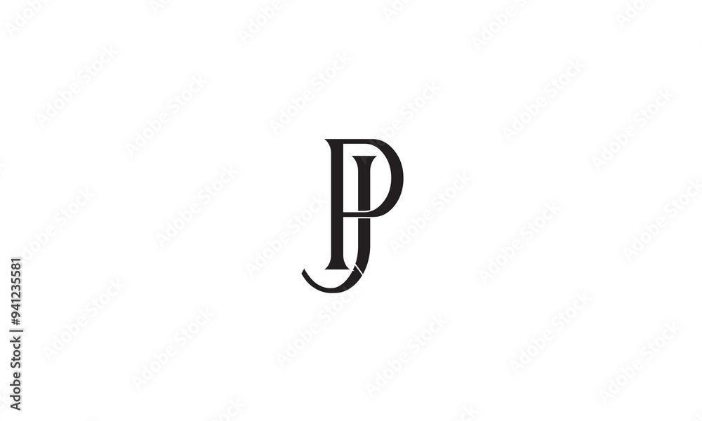 PB, BP, P, B Abstract Letters Logo Monogram PB, BP, P, B Abstract Letters Logo Monogram