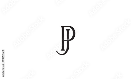 PB, BP, P, B Abstract Letters Logo Monogram