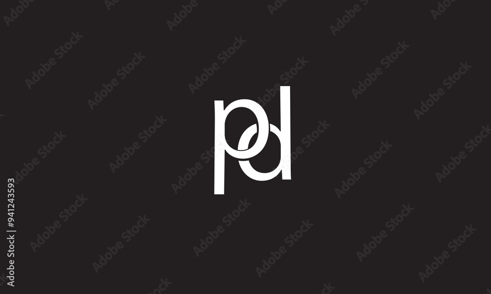 PD, DP, P, D Abstract Letters Logo Monogram PD, DP, P, D Abstract Letters Logo Monogram