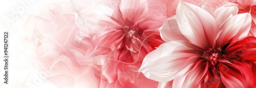 Delicate White Flower Blooming in a Sea of Red