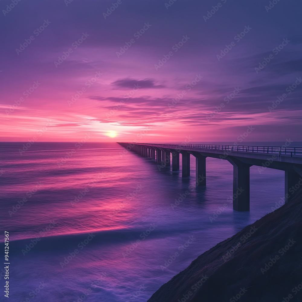 Stunning Ocean Sunset with Vibrant Colors Stunning Ocean Sunset with Vibrant Colors