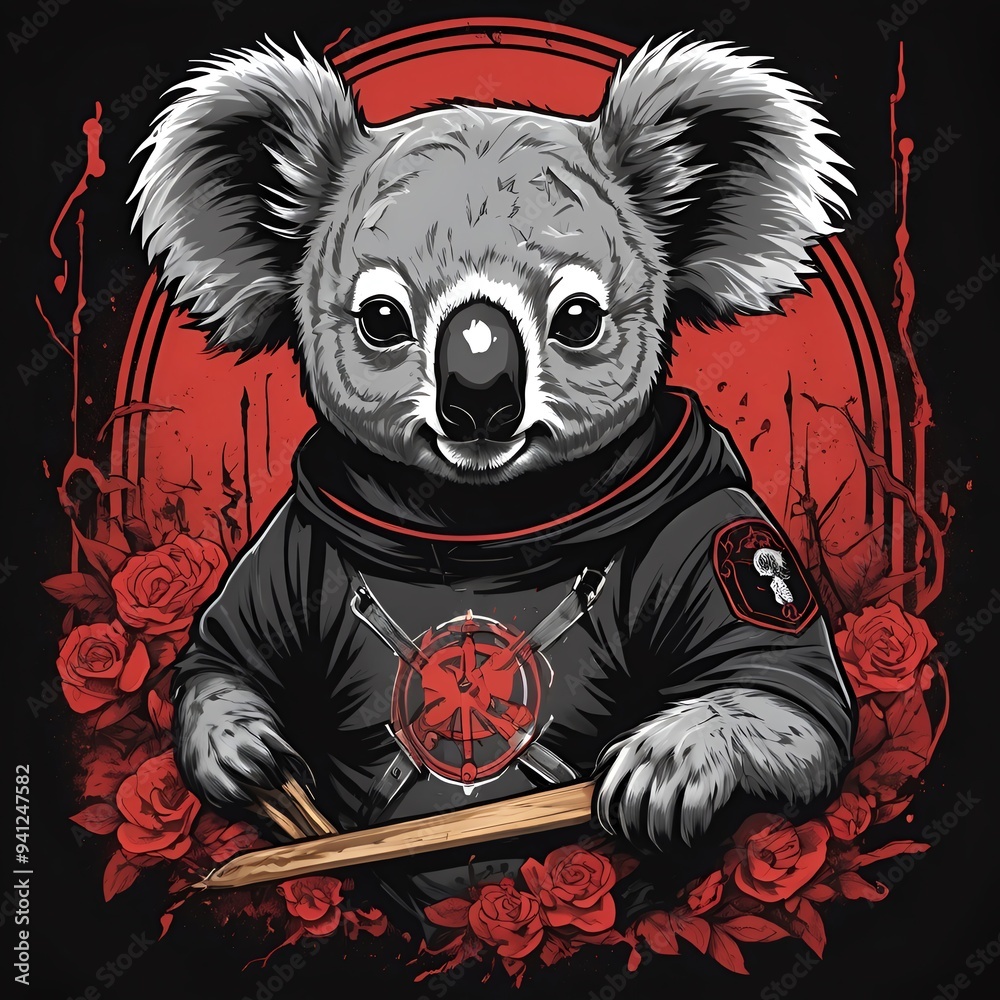 Koala in a Black Jacket Koala in a Black Jacket