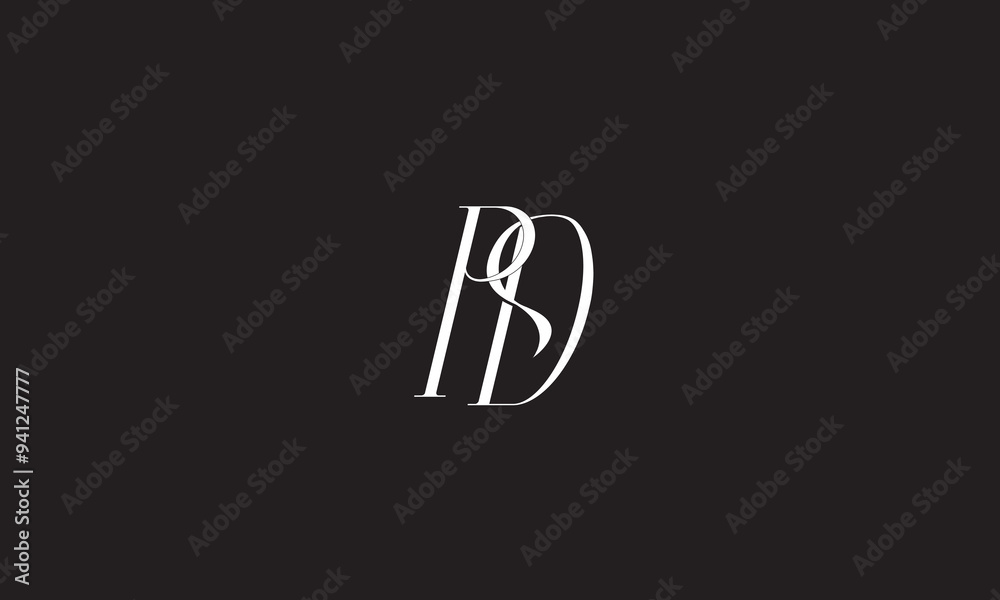 PD, DP, P, D Abstract Letters Logo Monogram PD, DP, P, D Abstract Letters Logo Monogram