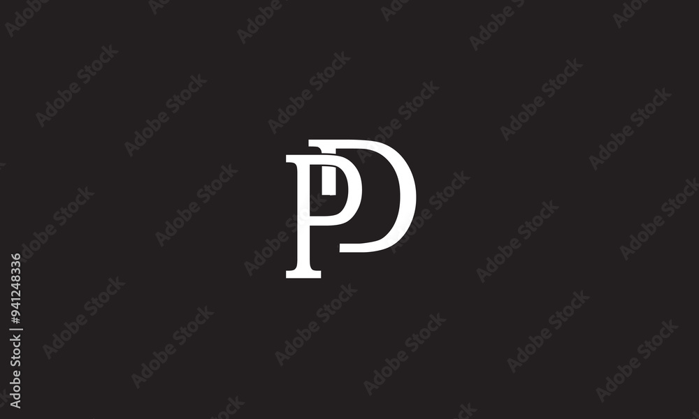 PD, DP, P, D Abstract Letters Logo Monogram PD, DP, P, D Abstract Letters Logo Monogram