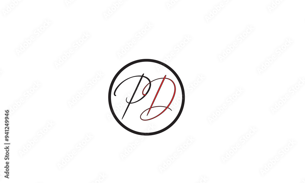 PD, DP, P, D Abstract Letters Logo Monogram PD, DP, P, D Abstract Letters Logo Monogram