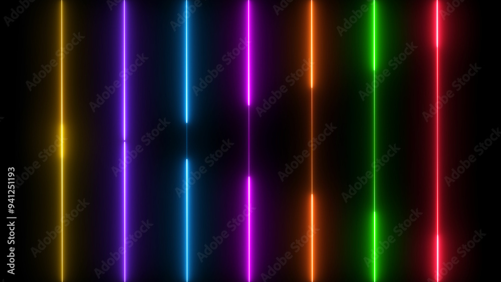 Abstract glowing neon light rainbow colorful background 4k illustration. Abstract glowing neon light rainbow colorful background 4k illustration.