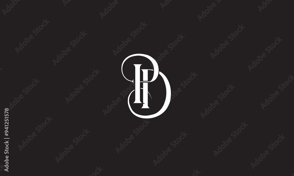 PD, DP, P, D Abstract Letters Logo Monogram PD, DP, P, D Abstract Letters Logo Monogram