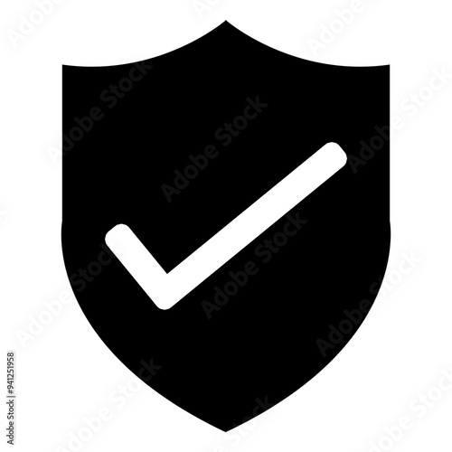 check mark icon on sheild 