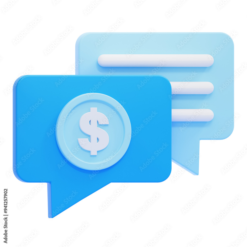 PNG 3D Financial Consultation icon isolated on a white background PNG 3D Financial Consultation icon isolated on a white background