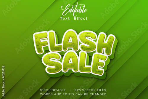 Editable Modern 3D Text Effect Template for Banner, Sale, and Event Promotion Design