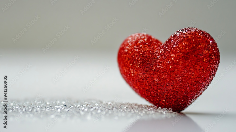 A shiny red heart on a white background. A shiny red heart on a white background.