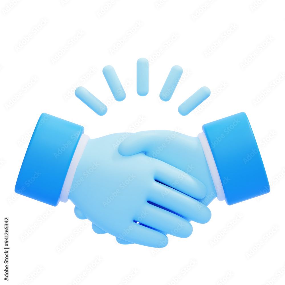 PNG 3D Handshake Emoji icon isolated on a white background PNG 3D Handshake Emoji icon isolated on a white background