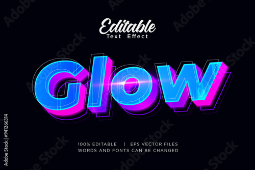 Editable Modern 3D Text Effect Template for Banner, Sale, and Event Promotion Design