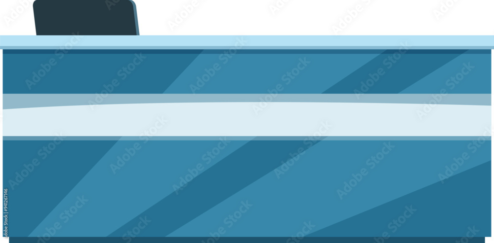 Fototapeta premium Modern reception desk being empty in waiting room