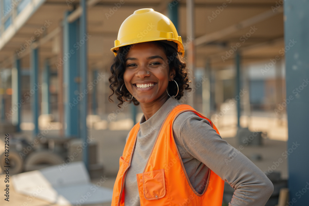 Empowering African American Female Builder: Apprenticeship Training in Construction Industry, Ideal for Diversity Campaigns Empowering African American Female Builder: Apprenticeship Training in Construction Industry, Ideal for Diversity Campaigns