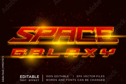 Editable Modern 3D Text Effect Template for Banner, Sale, and Event Promotion Design